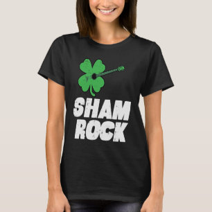 T-shirt Jour de la Saint Patrick Shamrock Guitare Saint Pa
