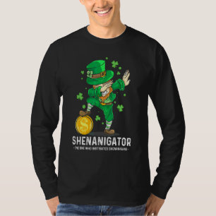 T-shirt Jour de la Saint Patrick Shenanigator Dabbing Lepr