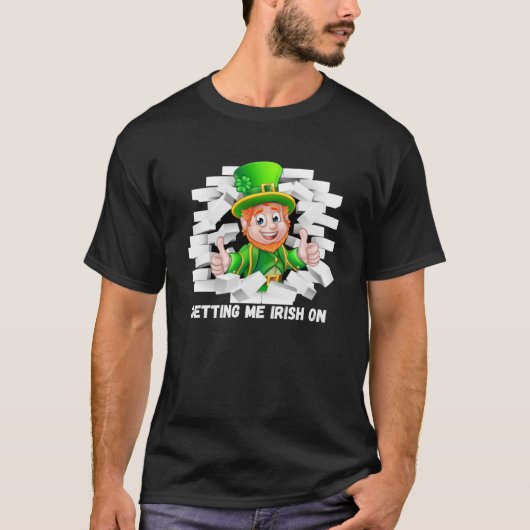 T-shirt Jour de la Saint Patrick St Pattys Pixie Gnome Elf (Devant)