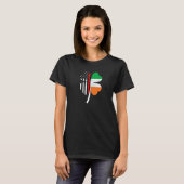 T-shirt Jour de la Saint Patrick Thin Red Line USA Drapeau (Devant entier)