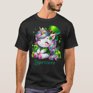 T-shirt Jour de la Saint Patrick Unicorn Cute Saint Pattys