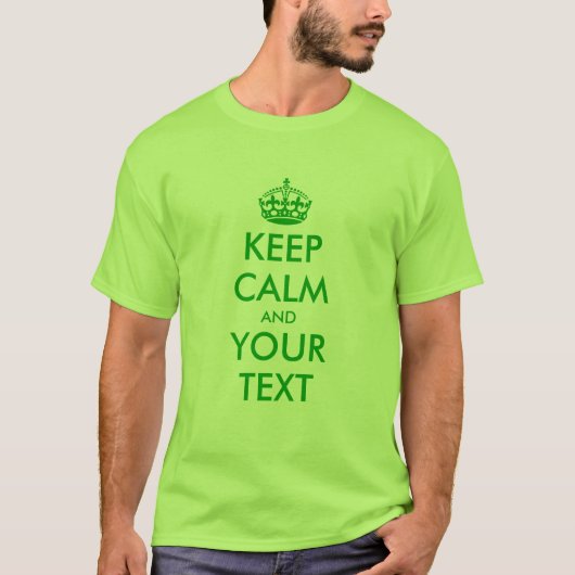 T-shirt Jour de la Saint Patrick vert | Restez cal (Devant)