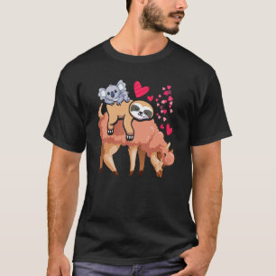 T-shirt Jour de la Saint-Valentin Jour des mères Lama Pare