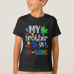 T-shirt Jour De La sensibilisation sur l'autisme Mon Frère