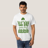 T-shirt Jour de la St Patrick drôle buvant la partie (Devant entier)