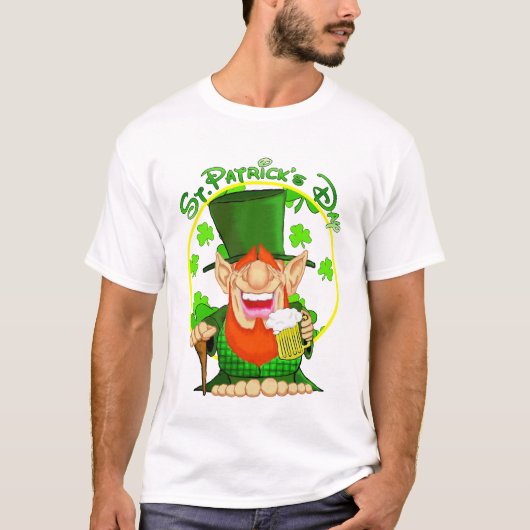 T-shirt Jour de la St Patrick heureux (Devant)
