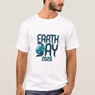 T-shirt Jour de la Terre 2026   Conception Éco Typographie