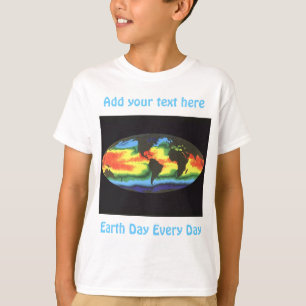 T-shirt Jour de la Terre - Température globale de la surfa