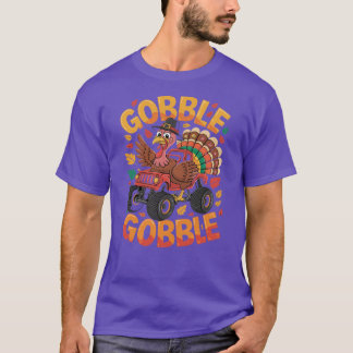 T-shirt Jour de l'Action de grâce automne garçons enfants