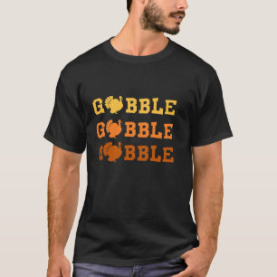 T-shirt Jour de l'Action de grâce Gobble Turquie Trot Drôl
