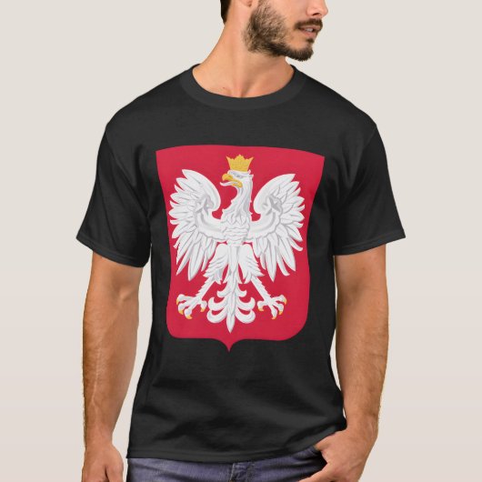 T-shirt Jour de l'Aigle polonais Orzel Biale Aigle blanc P (Devant)