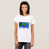 T-shirt Jour de l'amour pi de paix (Devant entier)