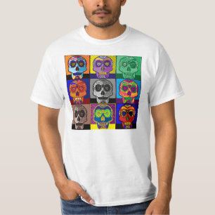 T-shirt Jour de l'art de bruit mort de crâne