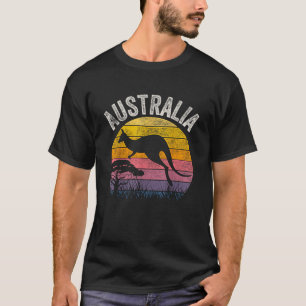 T-shirt Jour de l'Australie Kangourou Australien Drôle Vin