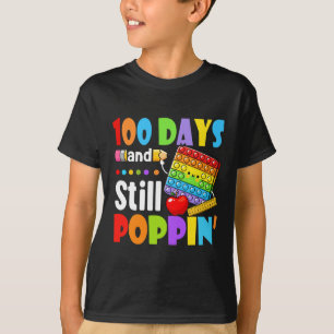 T-shirt Jour De L'École 100 Jours Et Toujours Poppin Enfan