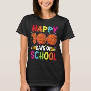 T-shirt Jour De L'École Enseignants Enfants Joyeux 100 Jou