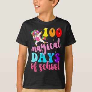 T-shirt Jour De L'École Unicorne 100 Jours Magiques Profes