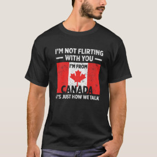 T-shirt Jour de l'Érable Rétro Fier Drapeau Canadien Ca