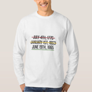 T-shirt Jour de l'Indépendance 19° Histoire noire