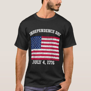 T-shirt Jour de l'indépendance 4 juillet 1776 Drapeau amér