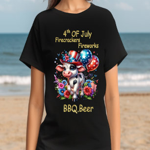 T-shirt Jour de l'indépendance de la Bovine