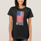 T-shirt Jour de l'indépendance de l'Amérique Drapeau améri (Devant)