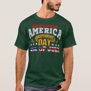T-SHIRT JOUR DE L'INDÉPENDANCE DES ÉTATS-UNIS D'AMÉRIQUE