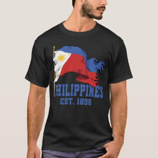 T-shirt Jour de l'indépendance des Philippines Drapeau Pin