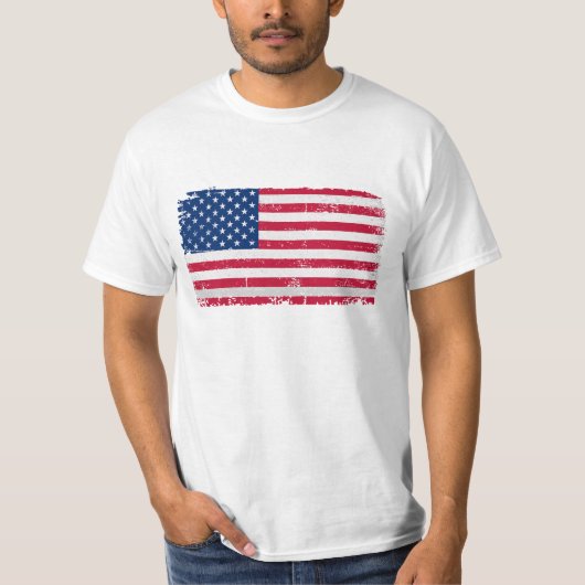 T-shirt Jour de l'indépendance du drapeau 4 juillet améric (Devant)