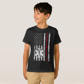 T-shirt Jour de l'indépendance du drapeau américain parame (Devant entier)