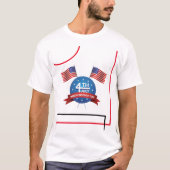 T-shirt Jour de l'Indépendance logo spécial US Unisex (Devant)