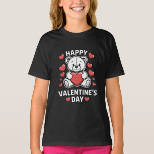 T-shirt Jour de l'ours Heureuse Sainte-Valentin