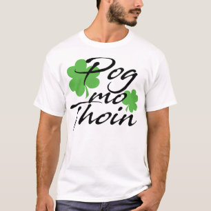 T-shirt Jour de l'Saint Patrick Pog Mo Thoin Shamrock irla