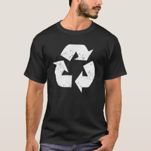T-shirt jour de l'terre de recyclage