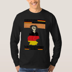 T-shirt Jour De L'Unité Allemande 3 Octobre Maîtrise Berli