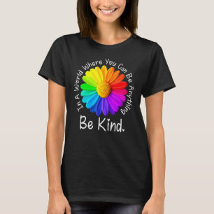 T-shirt Jour De L'Unité Dans Un Monde Où L'On Peut Être N'