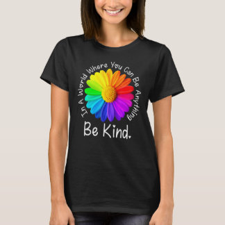 T-shirt Jour De L'Unité Dans Un Monde Où L'On Peut Être N'