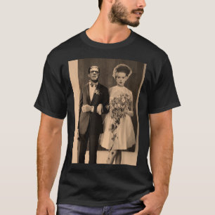 T-shirt Jour de mariage Dapper Frankenstein - Monster Hall