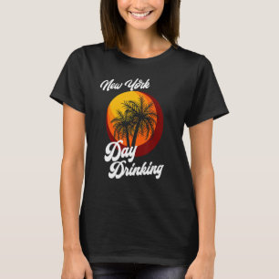 T-shirt Jour de New York Boire Retro Beach Summer Family V