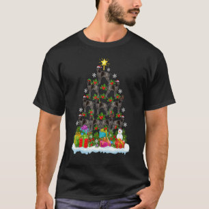 T-shirt Jour de Noël Allemand Pointeur Raccourci Chien Chr