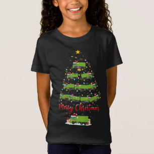 T-Shirt Jour de Noël Éclairage Correspondance Père Noël Ga
