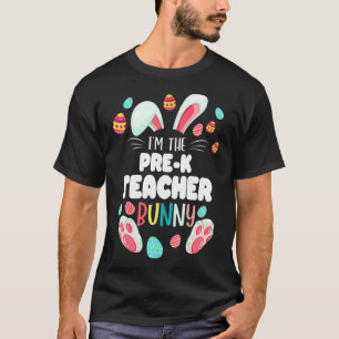 T-shirt Jour de Pâques Bunny Hoppy, enseignant à la matern