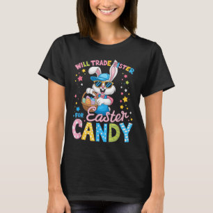 T-shirt Jour de Pâques drôle échangera sœur contre bonbons