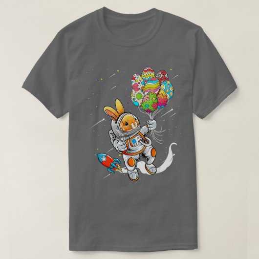 T-shirt Jour de Pâques L'astronaute Bunny Rabbit Planet Oe (Design devant)