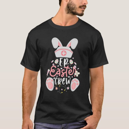 T-shirt Jour de Pâques Nourriture Bunny Bunny salle d'urge (Devant)
