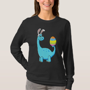 T-shirt Jour de Pâques T Rex Dino Rabbit Oreilles Avec Des