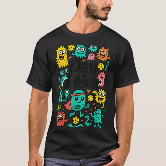 T-shirt Jour de pickleball dinker (Devant)