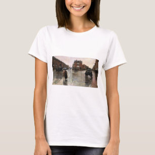 T-shirt Jour de pluie, Boston par Frederick Childe Hassam