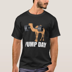 T-shirt Jour de pompes Mercredi camel Journée d'haltères