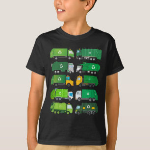 T-shirt Jour de recyclage des camions de transport de marc